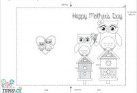 My Owl Barn: Printable Mother's Day Coloring Card Templates intended for Mothers Day Card Templates