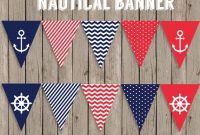 Nautical Banner Printable Nautical Birthday Partyciriart inside Nautical Banner Template