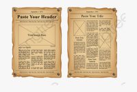 Newspaper Old – Old Newspaper Template Blank , Transparent intended for Blank Old Newspaper Template