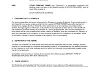 Non Compete Agreement Example – Free Printable Documents for Business Templates Noncompete Agreement