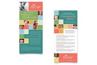 Non Profit Association For Children – Rack Card Template in Free Rack Card Template Word