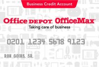 Office Depot Credit Card In 2020 | Office Depot Business in Office Depot Business Card Template