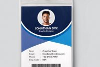 Office Identity Card Psd Template Free Download with regard to Id Card Design Template Psd Free Download