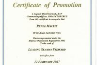 Officer Promotion Certificate Template Army 7 Di 2020 within Officer Promotion Certificate Template