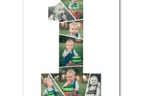 One Years Old First Birthday Collage | Birthday Collage, Old with Birthday Card Collage Template