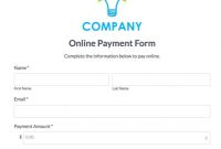 Online Payment Form Templates | Secure Payment Forms | Formstack throughout Credit Card Payment Slip Template