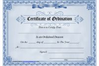 Ordination Certificate Template: 14+ Unique And Free in Ordination Certificate Templates