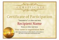 Participation Certificate Templates – Free, Printable, Add intended for Participation Certificate Templates Free Download