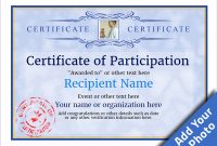 Participation Certificate Templates – Free, Printable, Add pertaining to Sample Certificate Of Participation Template