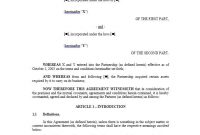 Partnership Agreement Template 01 | Letter Of Intent inside Letter Of Intent For Business Partnership Template