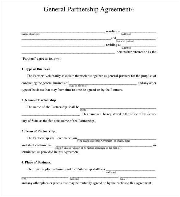 Partnership Agreement Template -21+ Free Word, Pdf Document throughout Free Business Partnership Agreement Template Uk