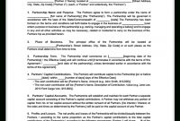 Partnership Agreement Template | Create A Partnership Agreement with regard to Business Contract Template For Partnership
