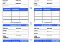 Patient Medication Card Template I 2020 pertaining to Medication Card Template