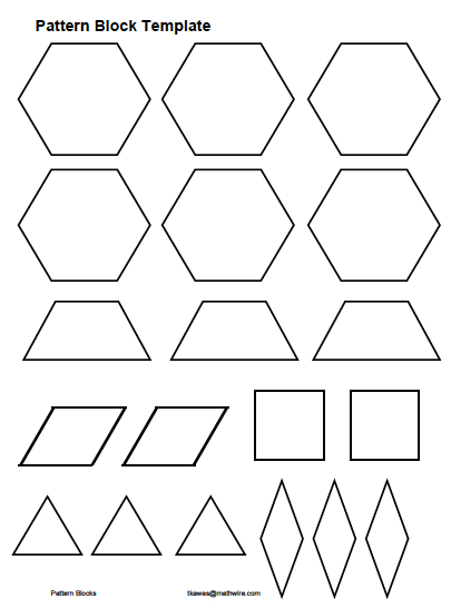 Pattern Block Plates — Math Art Grade 2 | Pattern Block inside Blank Pattern Block Templates