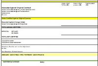 Payment Certificate Excel Template – Planning Engineer in Construction Payment Certificate Template