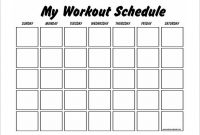 Pdf, Docs | Free & Premium Templates | Workout Calendar with regard to Blank Workout Schedule Template