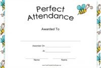 Perfect Attendance Certificate Template Download Printable in Perfect Attendance Certificate Template