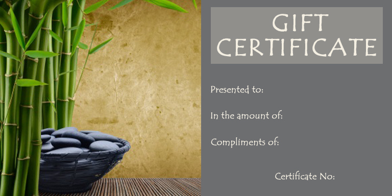 Personal | Gift Certificate Templates | Gift Certificate Factory for Massage Gift Certificate Template Free Printable