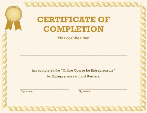 Personalize 124+ Free Certificate Templates (Download) | Hloom for Mock Certificate Template