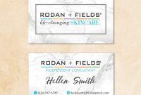 Personalized Rodan & Fields Business Card, Rodan & Fields Template Rf103 within Rodan And Fields Business Card Template