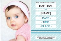 Photo Baptism Invitation in Baptism Invitation Card Template