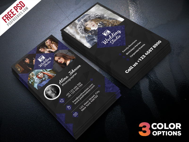 Photographer Business Card Template Psd Set | Psdfreebies pertaining to Photography Business Card Template Photoshop