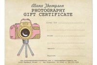 Photographer Photography Gift Certificate Template | Zazzle intended for Free Photography Gift Certificate Template