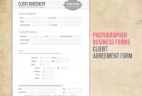 Photography Business Forms – Client Agreement Contract Form regarding Photography Business Forms Templates