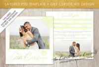 Photography Gift Certificate Template – Photo Gift Card – Watercolor Design  – Layered .psd Files – Design #46 in Free Photography Gift Certificate Template