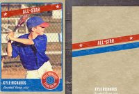 Photography Photo Card Template: Retro Sports Baseball Card throughout Baseball Card Template Psd