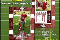Photoshop Football Card Template. Great For Sports for Soccer Trading Card Template