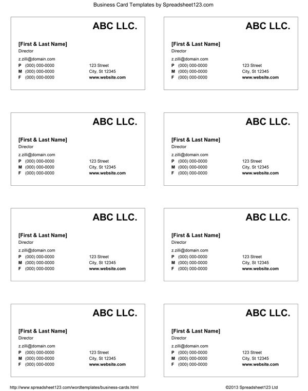 Pin On Blank Template with Plain Business Card Template Word