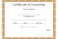 Pin On Certificate Of Ownership 1 with regard to Certificate Of Ownership Template