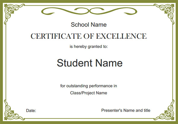 Pin On Certificate Template for Free School Certificate Templates