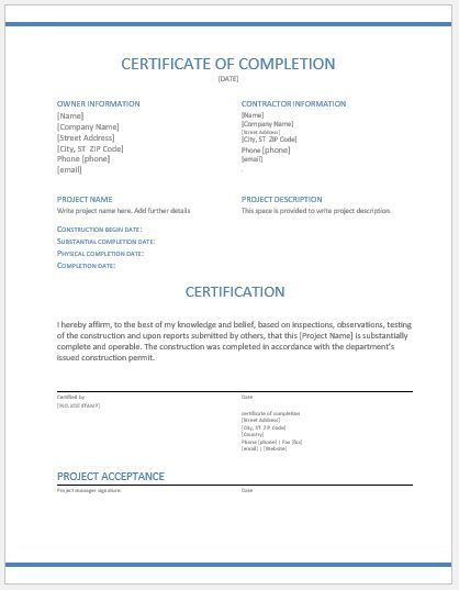 Pin On Certificate Templates for Certificate Of Completion Construction Templates