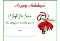 Pin On Certificate Templates intended for Homemade Christmas Gift Certificates Templates