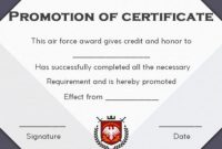 Pin On Certificate Templates regarding Officer Promotion Certificate Template