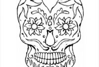 Pin On Coloring And Drawing for Blank Sugar Skull Template