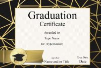 Pin On شهادات inside Graduation Gift Certificate Template Free