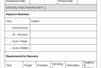 Pin On Example Document Templates Design Printable within It Business Impact Analysis Template