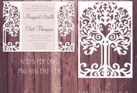 Pin On Laser Cut Wedding Invitations for Silhouette Cameo Card Templates