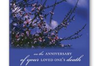 Pin On Love One Cards within Death Anniversary Cards Templates