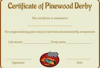 Pin On Pinewood Derby Certificate Template intended for Pinewood Derby Certificate Template