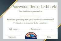 Pin On Pinewood Derby Certificate Template within Pinewood Derby Certificate Template