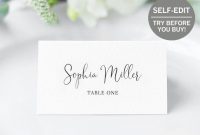 Pin On Products with Amscan Templates Place Cards