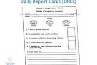 Pin On Report Template in Daily Report Card Template For Adhd