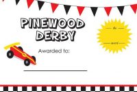 Pin On Scouts regarding Pinewood Derby Certificate Template