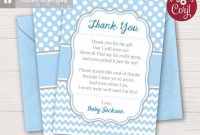 Pin On Shop Updates pertaining to Thank You Card Template For Baby Shower