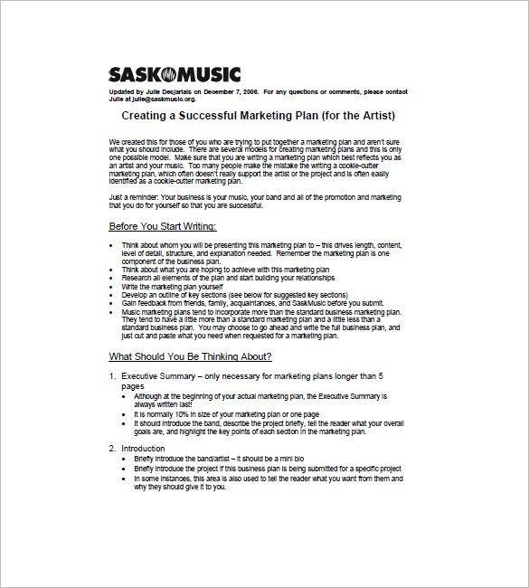 Pin On Templates with Template For Writing A Music Business Plan