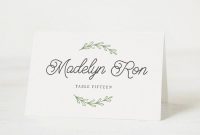 Pingwen Eckhardt On Mesas In 2020 | Wedding Name Cards intended for Wedding Place Card Template Free Word